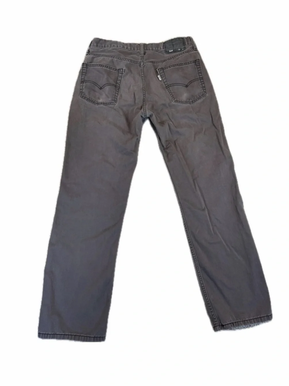 Levi’s 514 Men’s 32x30 Charcoal Gray Twill Pants Straight Fit 100% Cotton
